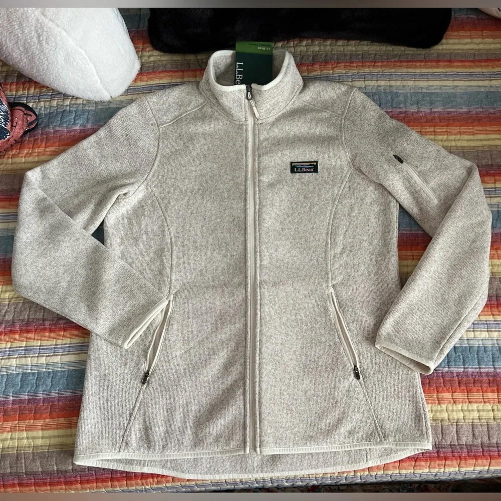 NWT L.L. Bean Sweater Jacket - Picture 1 of 10